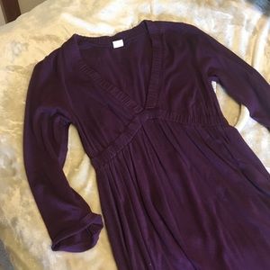 J crew plum cotton / rayon blend dress - medium